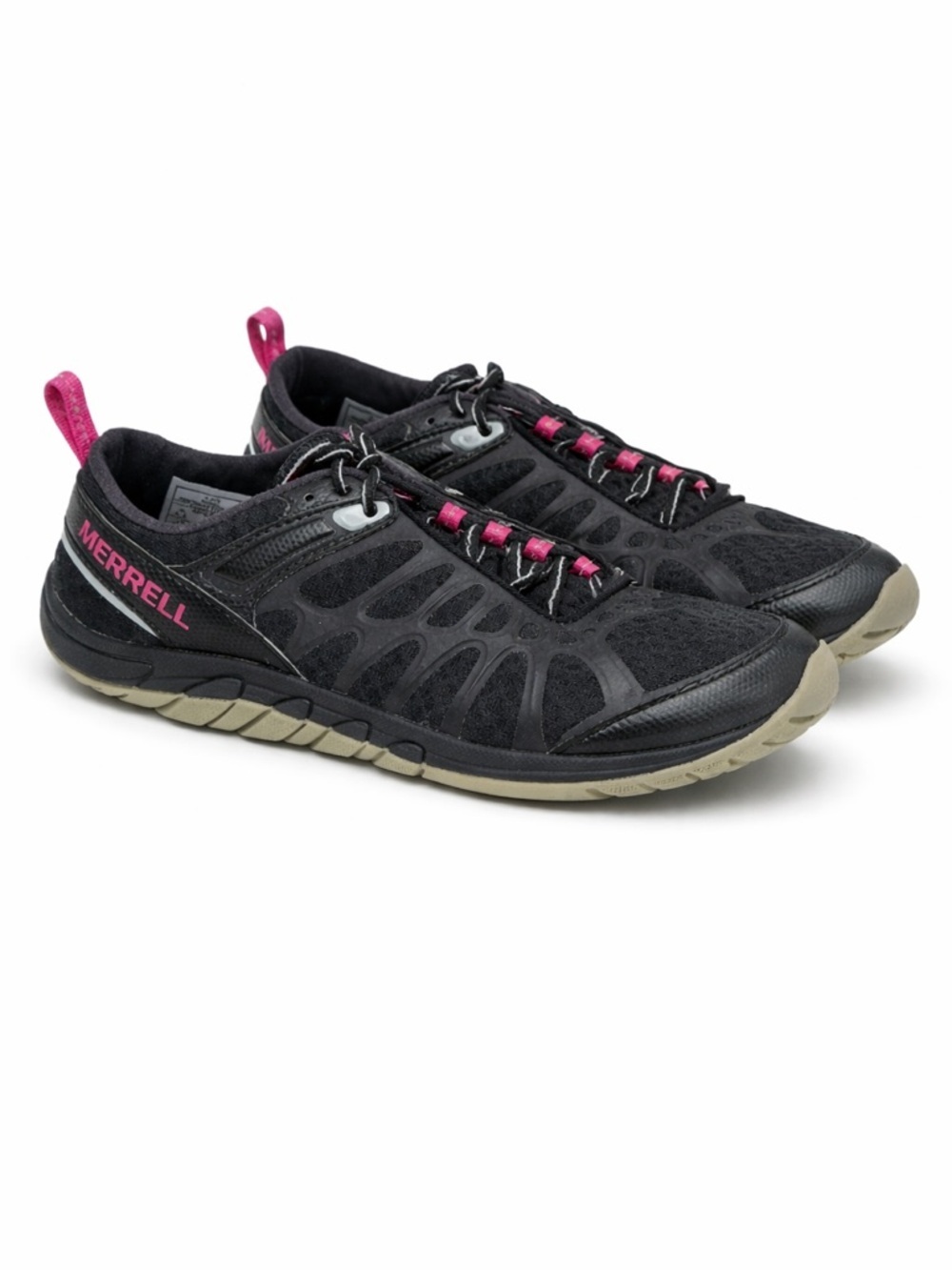 Merrell Crush Glove women 8.5 running shoe Black Vibram Sole sneaker barefoot